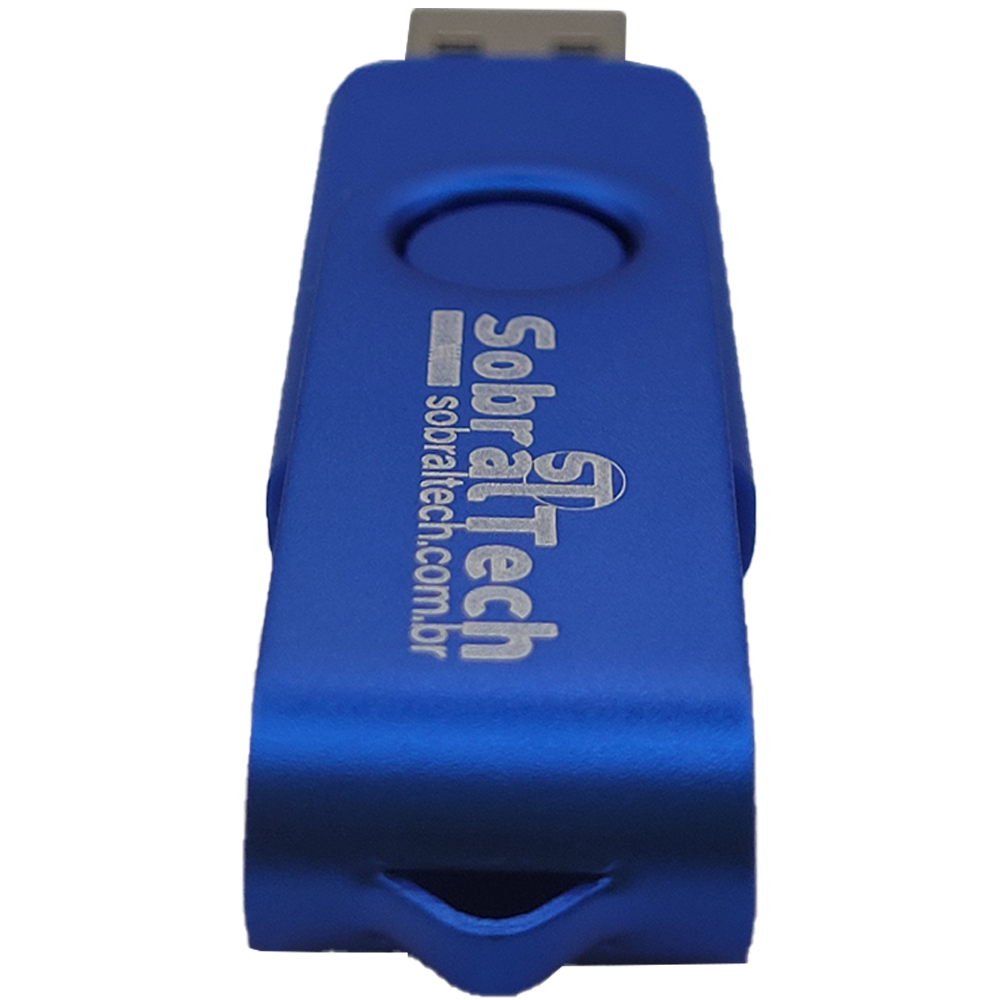 Pen Drive SobralTech 8GB Flash USB 2.0 Acabamento em Metal