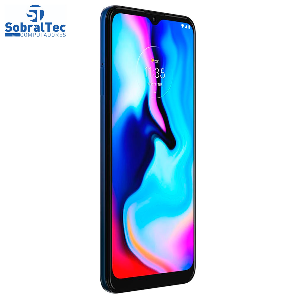 Smartphone Motorola Moto E7 Plus Azul Navy 64GB, 4GB RAM, Tela de 6.5”, Câmera Traseira Dupla, Android 10