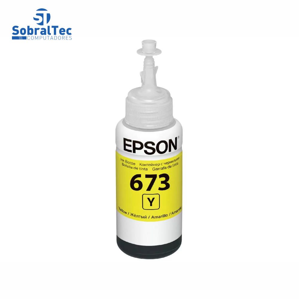 Refil de Tinta Epson 673 Amarelo 5.400 Paginas T673420 AL