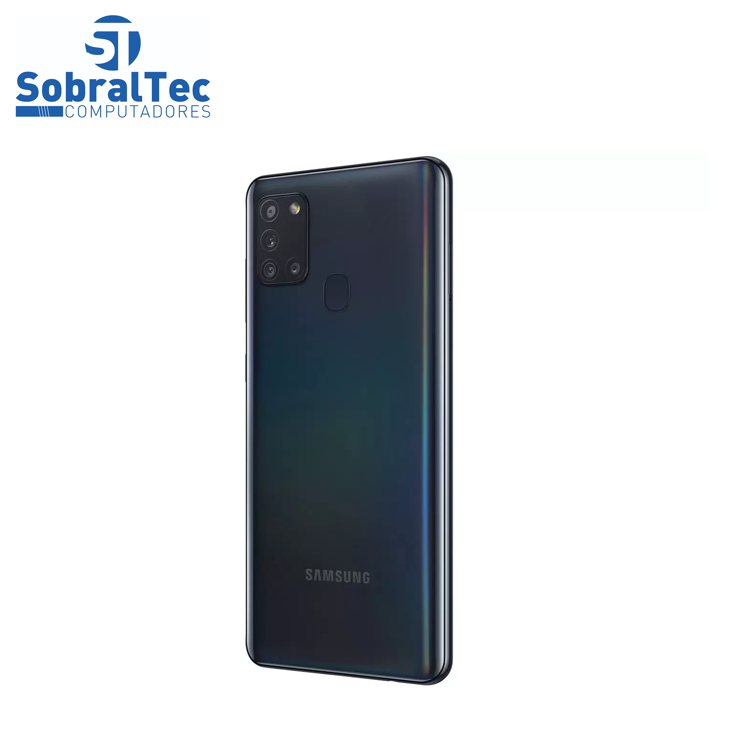 Smartphone Samsung Galaxy A21s 64GB Preto 4G - 4GB RAM 6,5” Câm. Quádrupla + Selfie 13MP