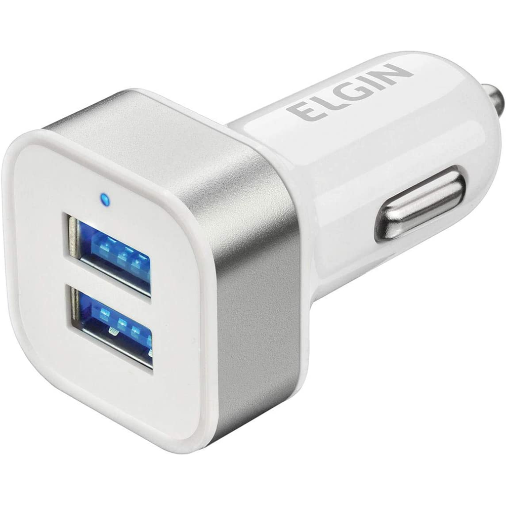 Carregador USB Veicular ,E 12V,S USB1A 10W Elgin 46RCV2USB000