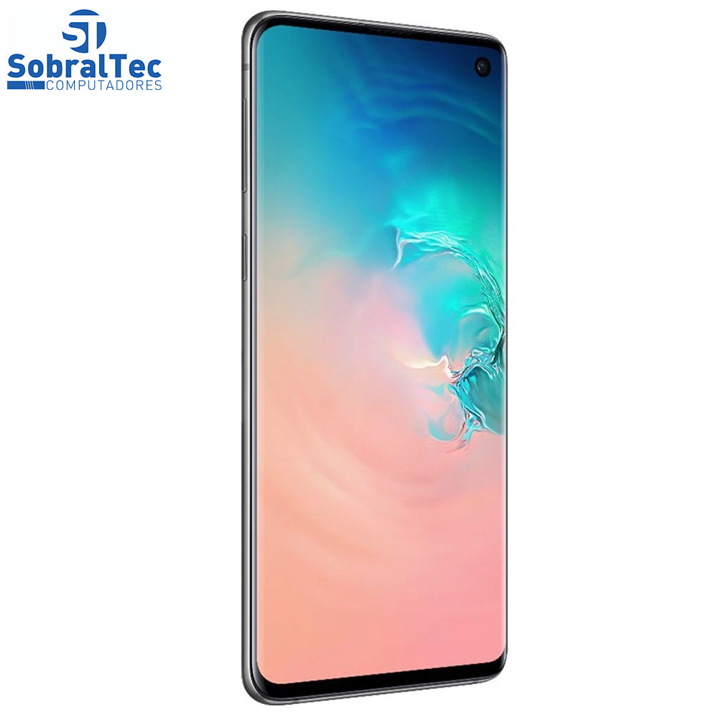 Smartphone Samsung Galaxy S10 Branco 128GB - Dual Chip Android Tela 6.1" Câmera Tripla 12MP+12MP+16MP Octa-Core 2.7GHz
