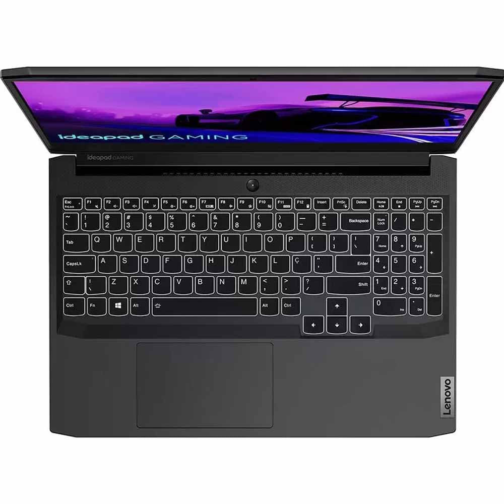 Notebook Gamer Lenovo Gaming 3i Core i5-11300H GeForce GTX1650 8GB RAM 512GB SSD 15.6 Full HD, Linux, Preto - 82MGS00200