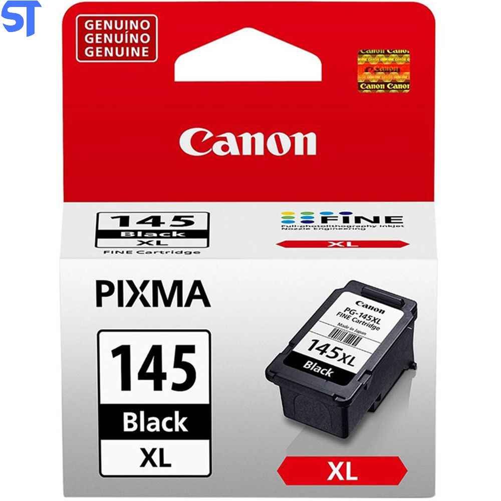 Cartucho de Tinta Canon PG-145XL PG145XL Preto | Original 12ml