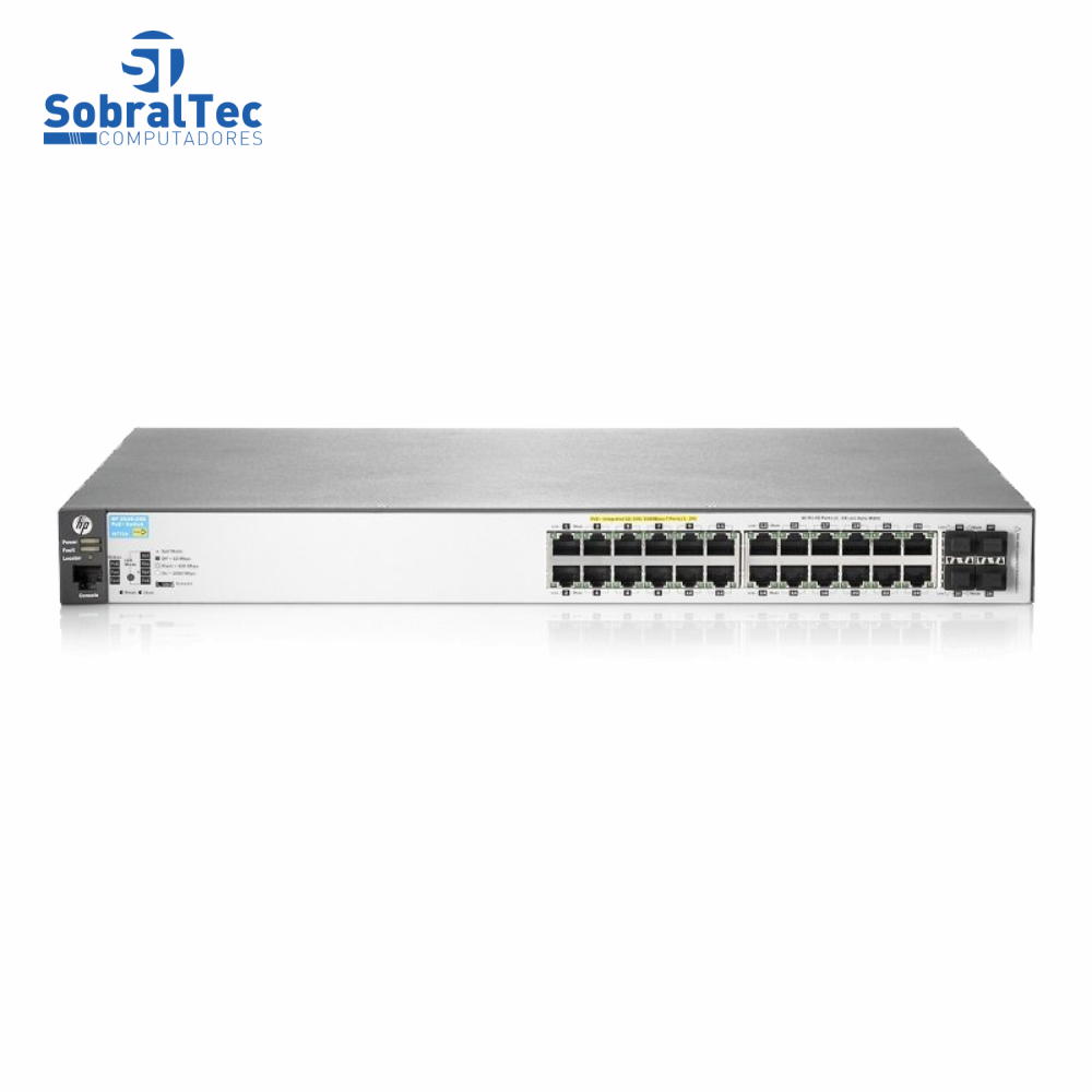 Switch 24 Portas Gigabit 10/100/1000 2530-24g Gerenciável 4 Sfp Layer 2 HP J9776a