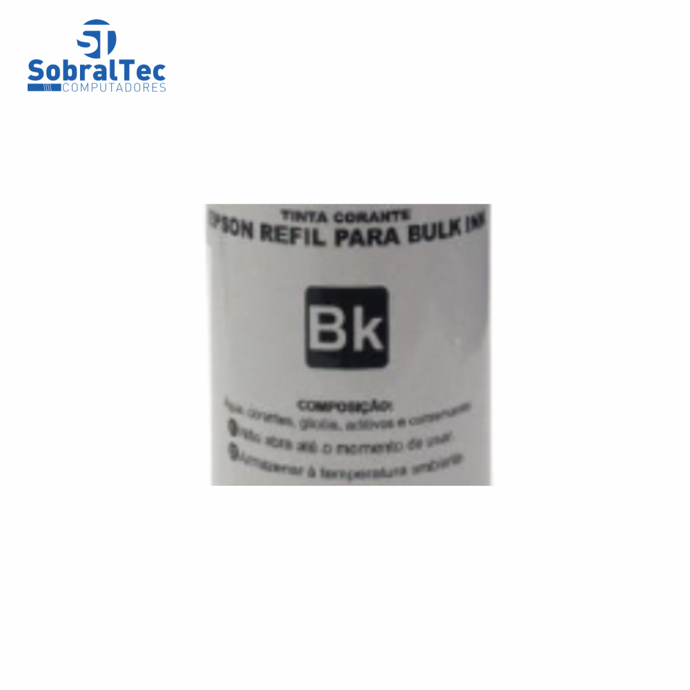 Tinta Refil Bulk Ink Bkc Compativel Epson Corante Preto 100Ml Black  Kora R-EP100BK
