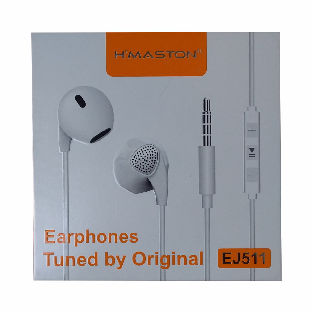 Fone De Ouvido H'maston EJ511 Earphones Sincronizado Original
