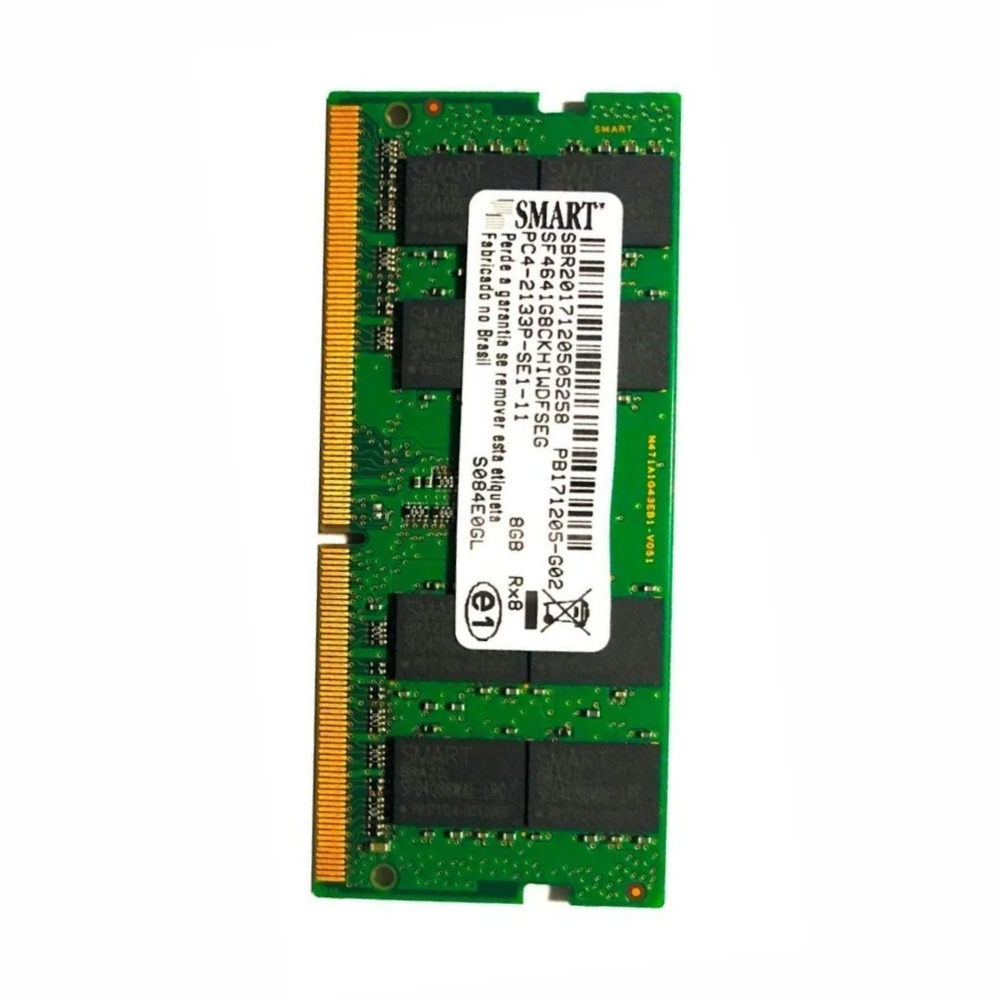 Memória Notebook DDR4 de 8GB Smart SF4641G8CKHIWDFSEG PC4-2133P-SE1-11