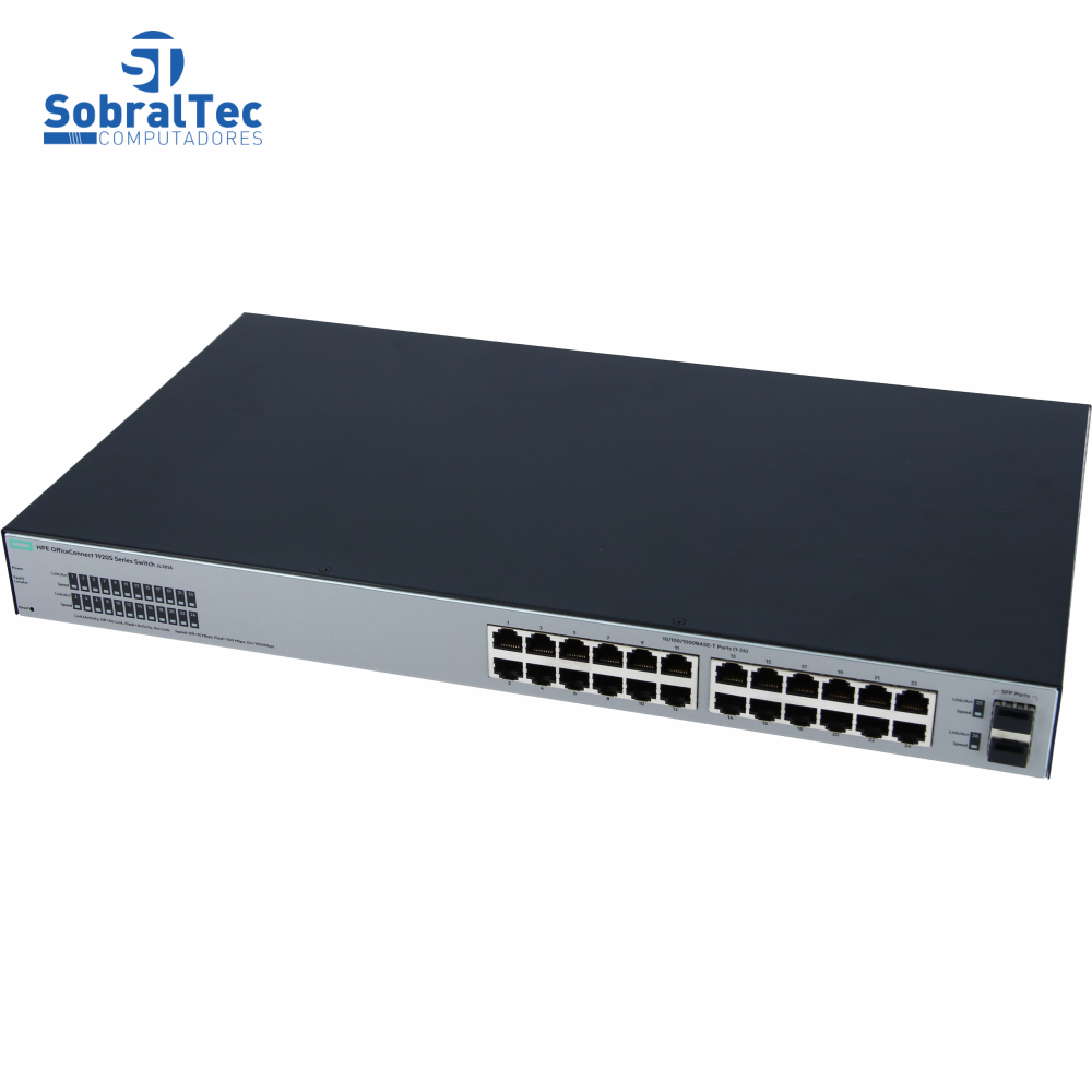 Switch Gerenciável 24 Portas Gigabit 2x Sfp Hpe Aruba 1920s-24g Layer 3 Jl381a