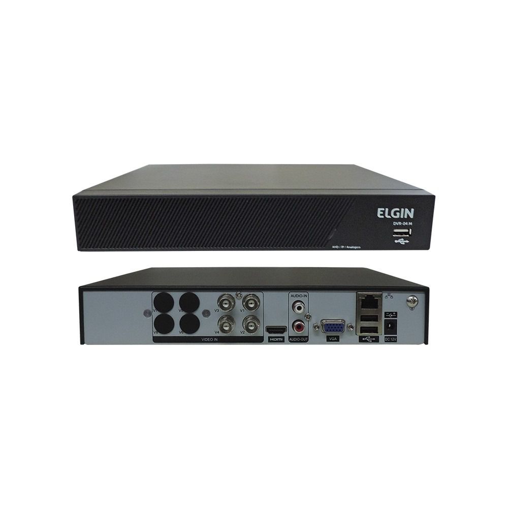 Dvr Gravador Digital Elgim 4 Canais Hibrido/Anal/ip/Cvi AHD MH 1080N Elgim