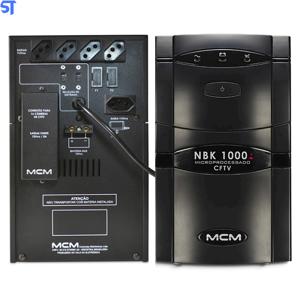 Nobreak Isolador MCM NBK 1000i 2.1 Mp 1000VA Bivolt/115v - Ative Link CFTV 12V 5A