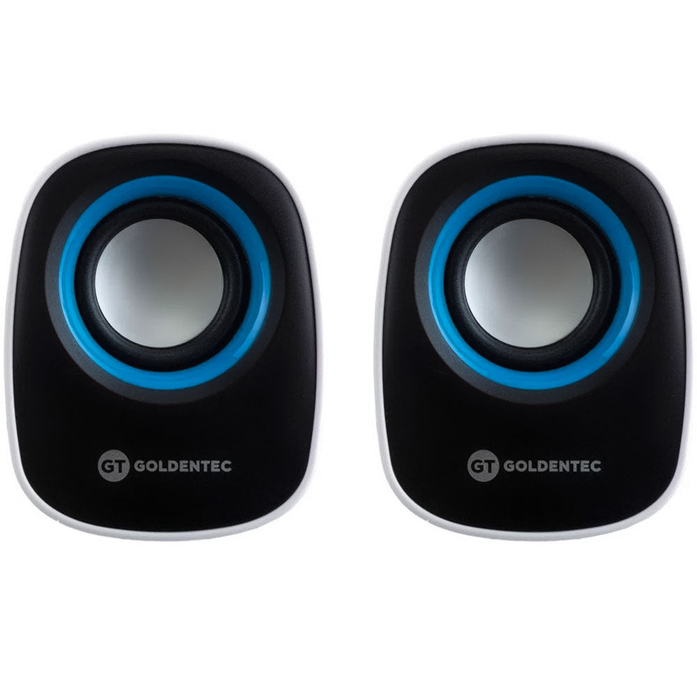 Caixa de Som Goldentec 6W GT Music Branco Azul