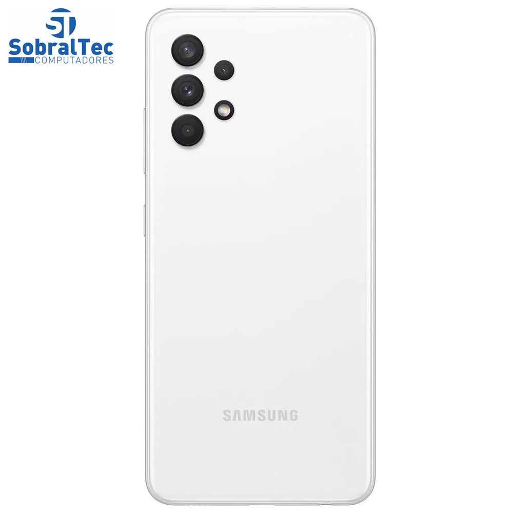 Smartphone Samsung Galaxy A32 128GB Branco 4G - 4GB RAM Tela 6,4” Câm. Quádrupla + Selfie 20MP