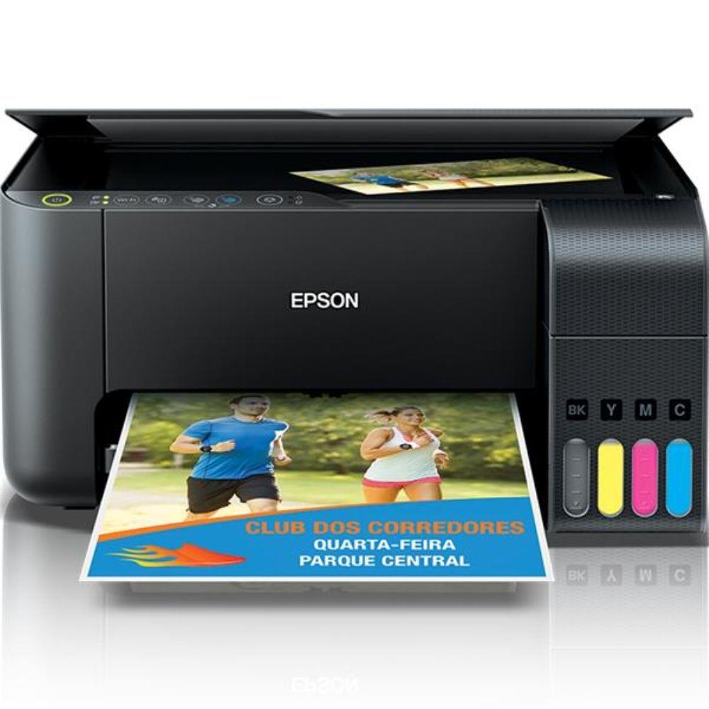 Impressora Multifuncional Epson EcoTank L3150 - Tanque de Tinta Wi-Fi Colorida USB