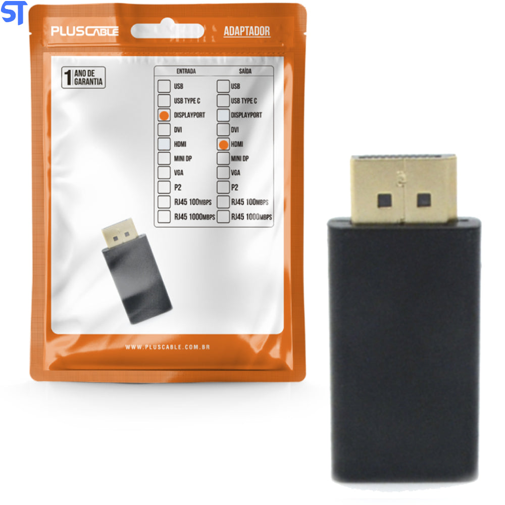 Adaptador Displayport/ HDMI ADP-DPHDMI10BK PlusCable