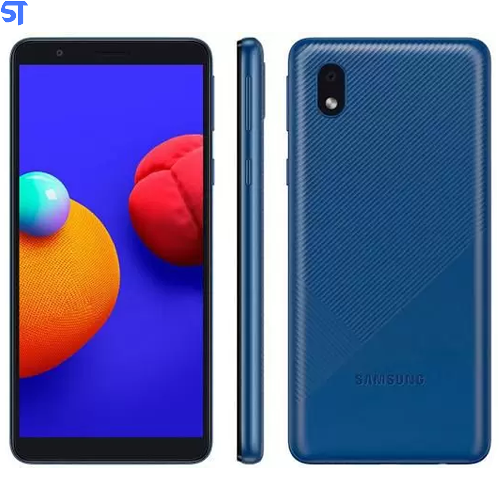 Smartphone Samsung Galaxy A01 Core 32GB - Azul, 4G, Câmera 8MP + Selfie 5MP, QuadCore, RAM 2GB, Tela 5.3”