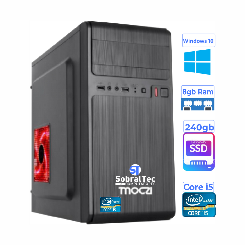 Computador Gamer Core i5-4660S- SSD 240Gb- Memória 8Gb- Vídeo 1Gb
