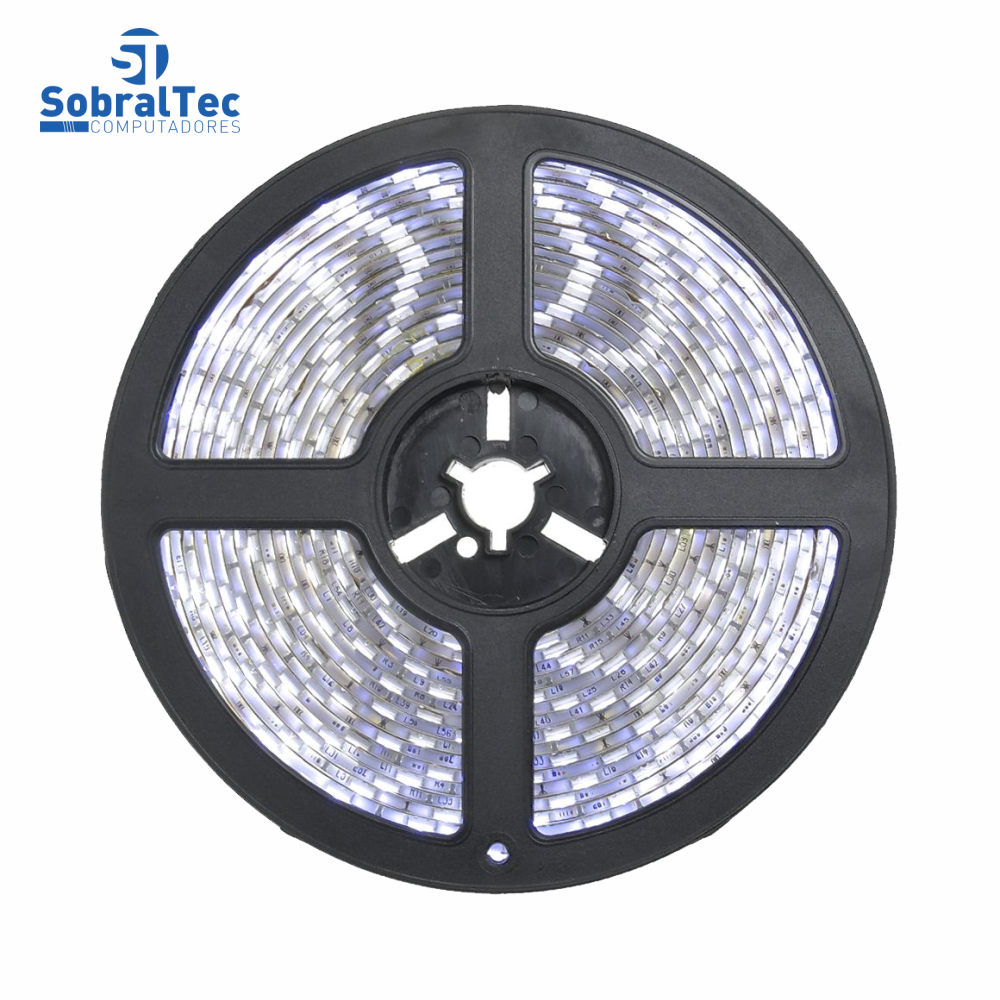 Fita LED Branca 3528 24W 12V 5050-W-DX IP65 5Mt
