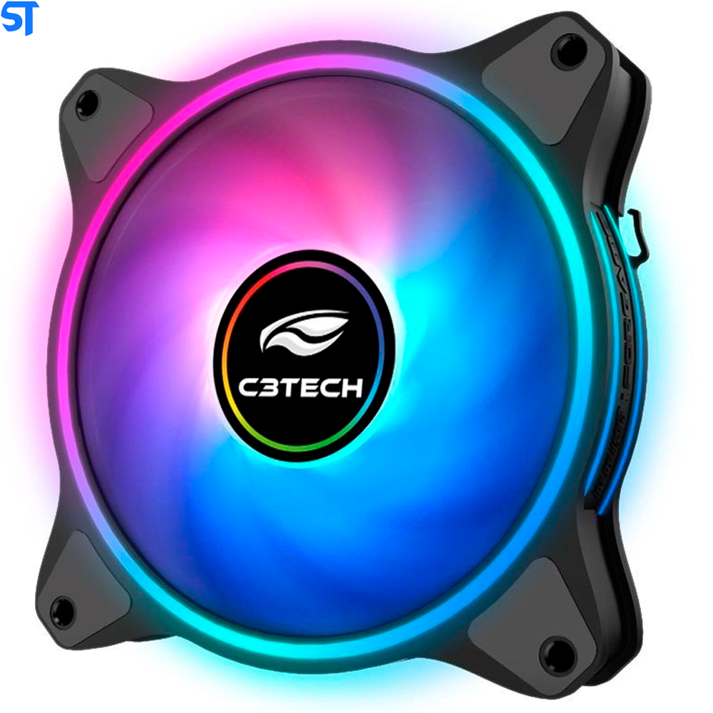 Cooler FAN F7-L250RGB 12CM Silencioso C3Tech