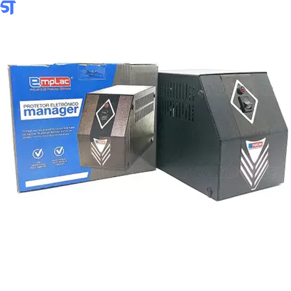 Estabilizador Protetor Eletrônico Emplac 2000VA/1200W Bivolt E127V/220V S115V