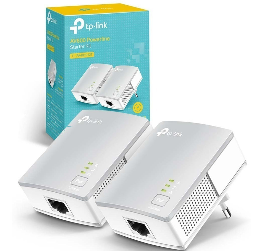 Kit Repetidor Extensor Powerline Tp-link Tl-pa4010 Av600 Starter Versão 2.0