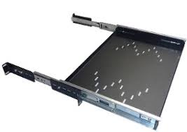 Bandeja Deslizante Móvel 1u X 400mm P/ Rack 19'' Preto
