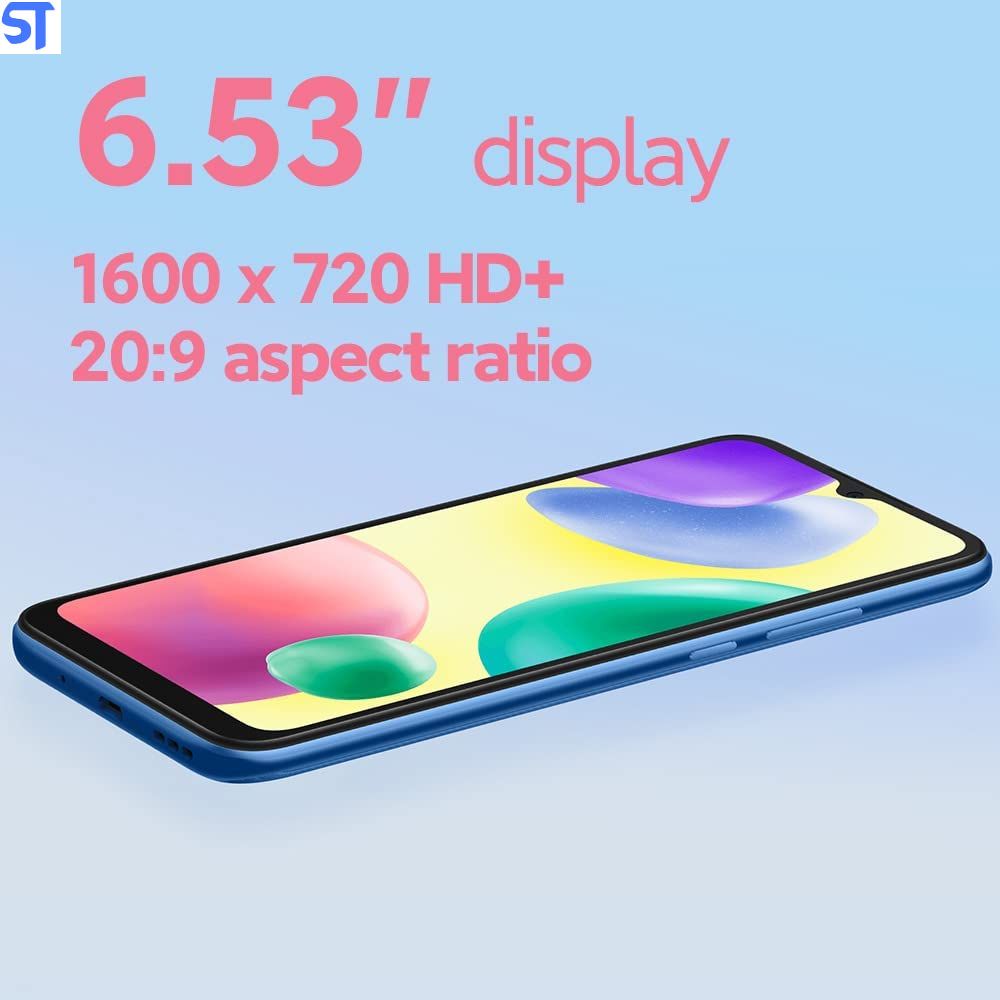 Smartphone Xiaomi Redmi 10A 128GB 4GB RAM Tela 6.53" Câmera Traseira 13MP - Azul Celeste