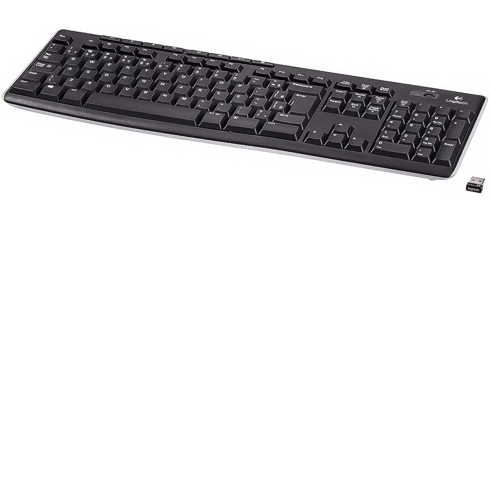 Teclado Logitech Wireless Sem Fio Multimidia K270