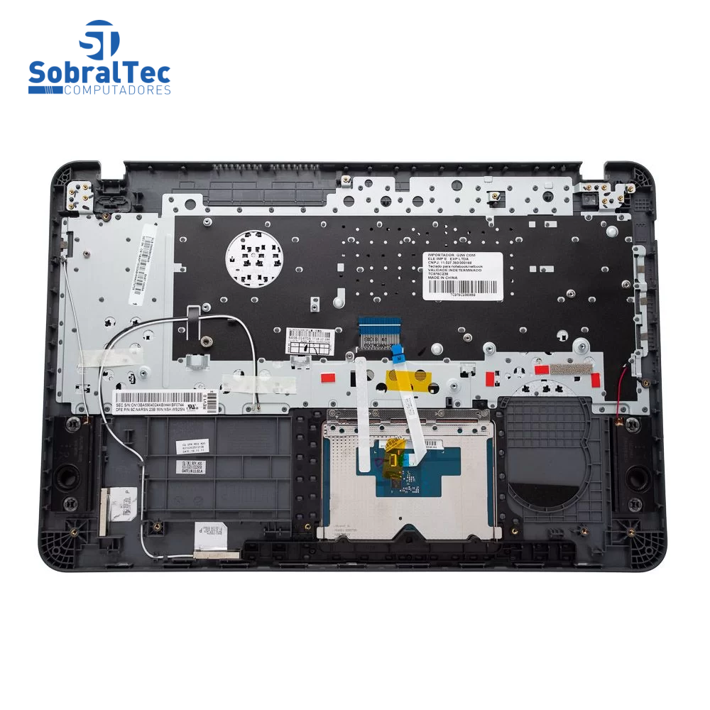 Teclado para Notebook Samsung Expert X41 NP300E5K Com Top Cover Cinza