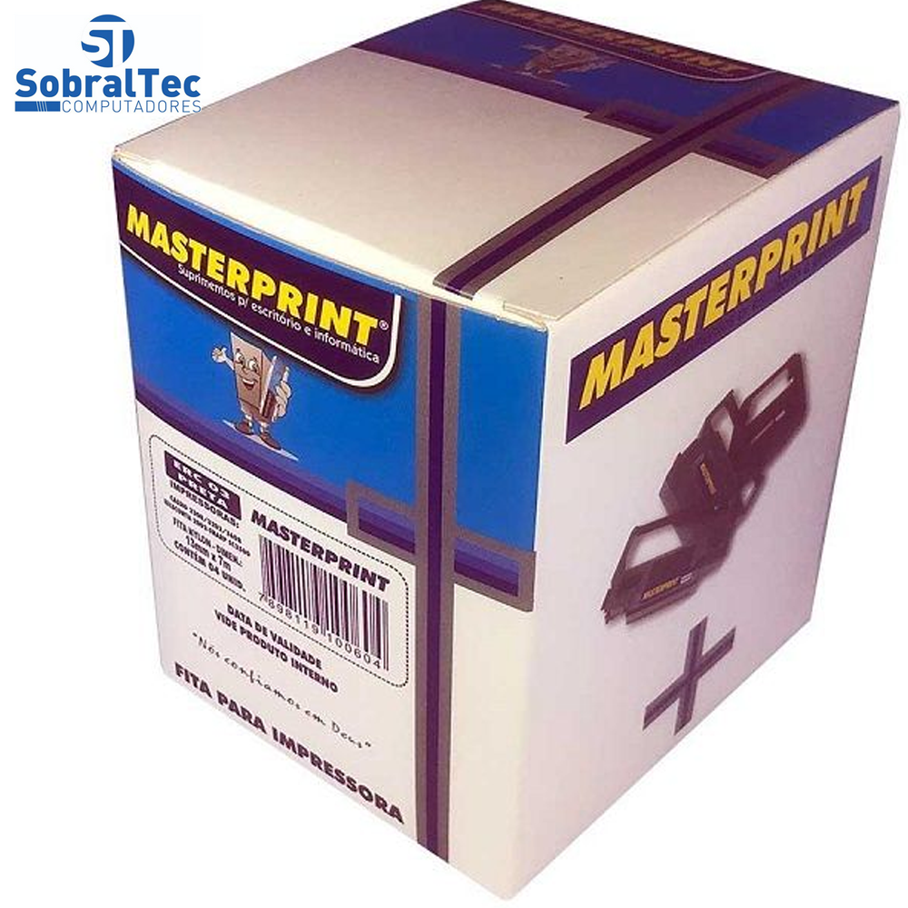 Fita Para Impressora Pdv Epson Erc 03 13mmx7mts Preto Caixa Com 04 Masterprin