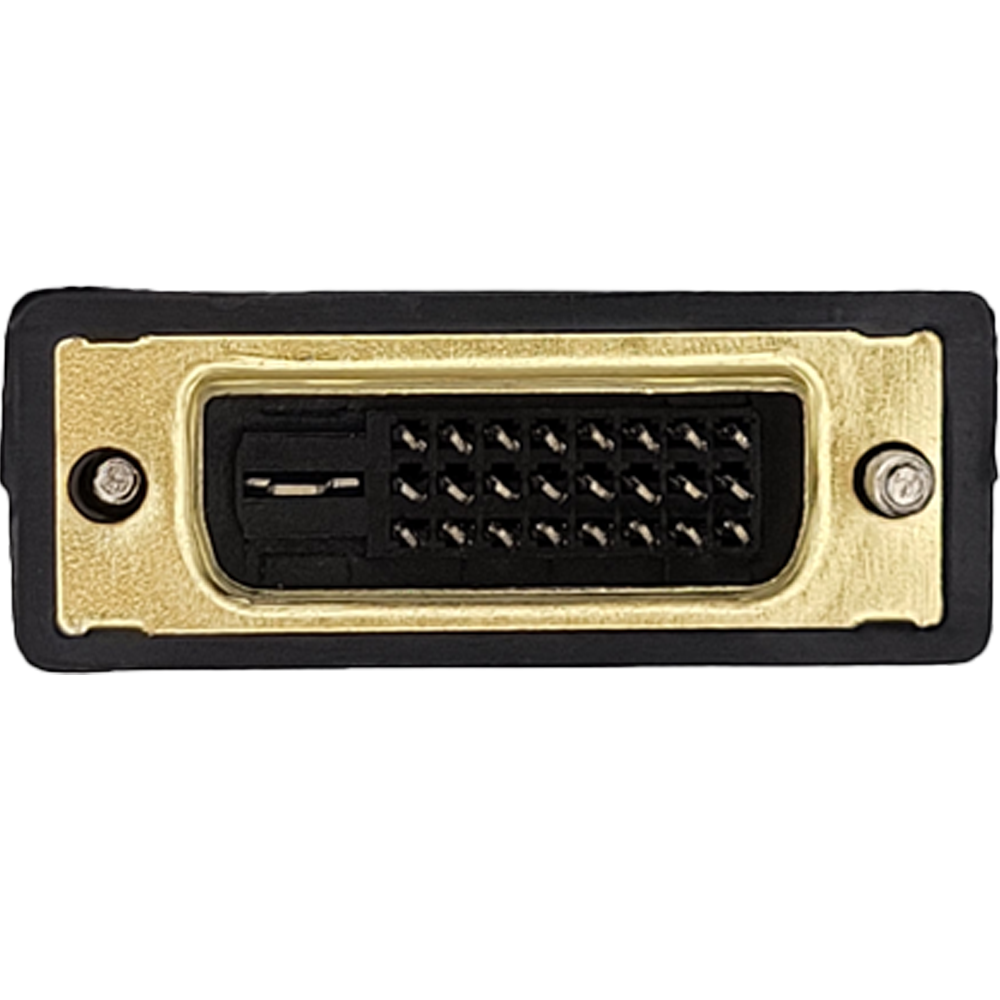 Adaptador Conector Dvi 24+1 Macho Para Hdmi Fêmea Banhado a Ouro