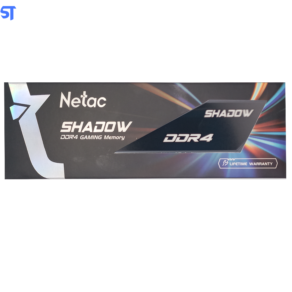 Memória Ram Gamer Desktop 16GB DDR4 3200MHz Netac Shadow- Cinza