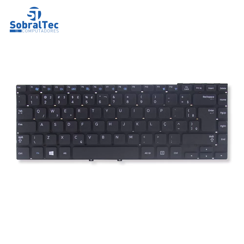 Teclado Notebook Samsung Np270E4E Np350V4X Np355V4X Preto Br  Sem Frame