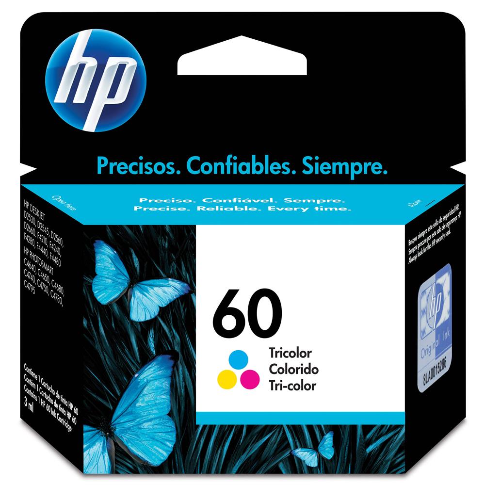 Cartucho Hp 60 Color Cc643wb -3 Mls-Original Rende Até 165 Paginas