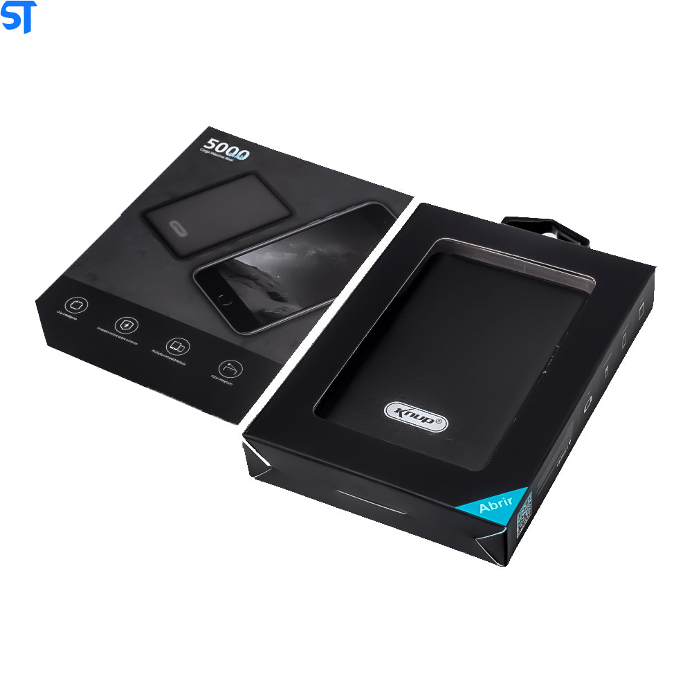 Carregador Portátil Power Bank 5000Mah V8 Lightning Knup KP-PB03