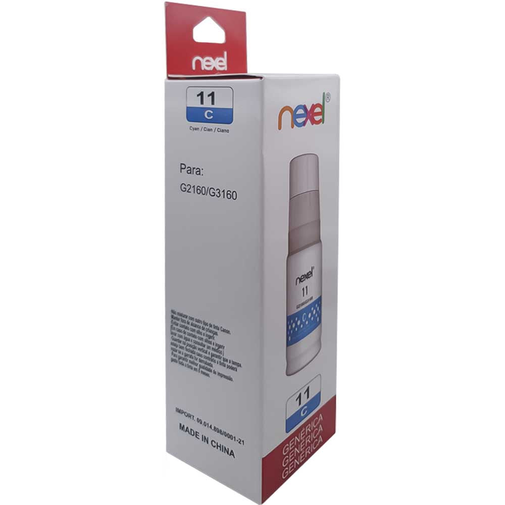Refil De Tinta Compativel Canon Nexel Ciano C11 G2160/G3160 70Ml