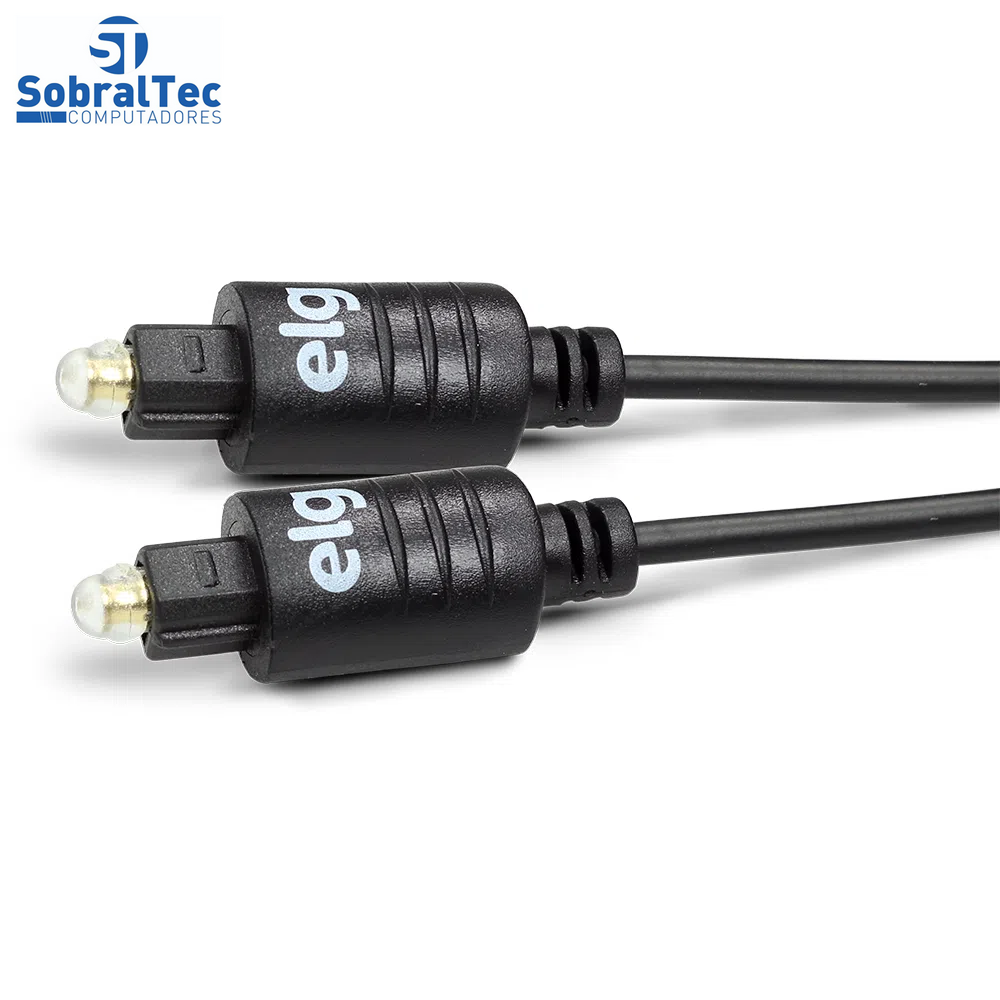 Cabo Óptico para Áudio ELG T5018HD Preto