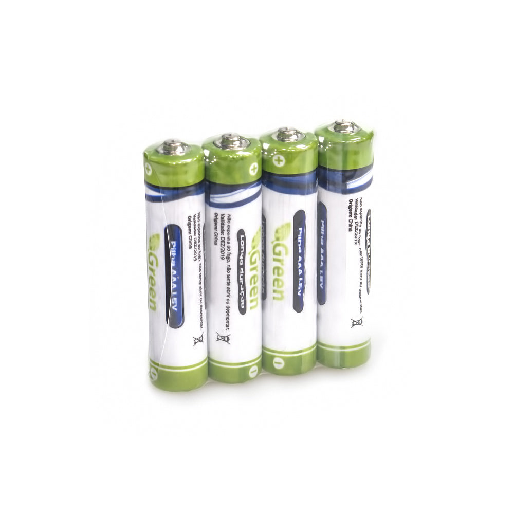 Pilha Manganes AAA R03P Pack 4 Peças Green