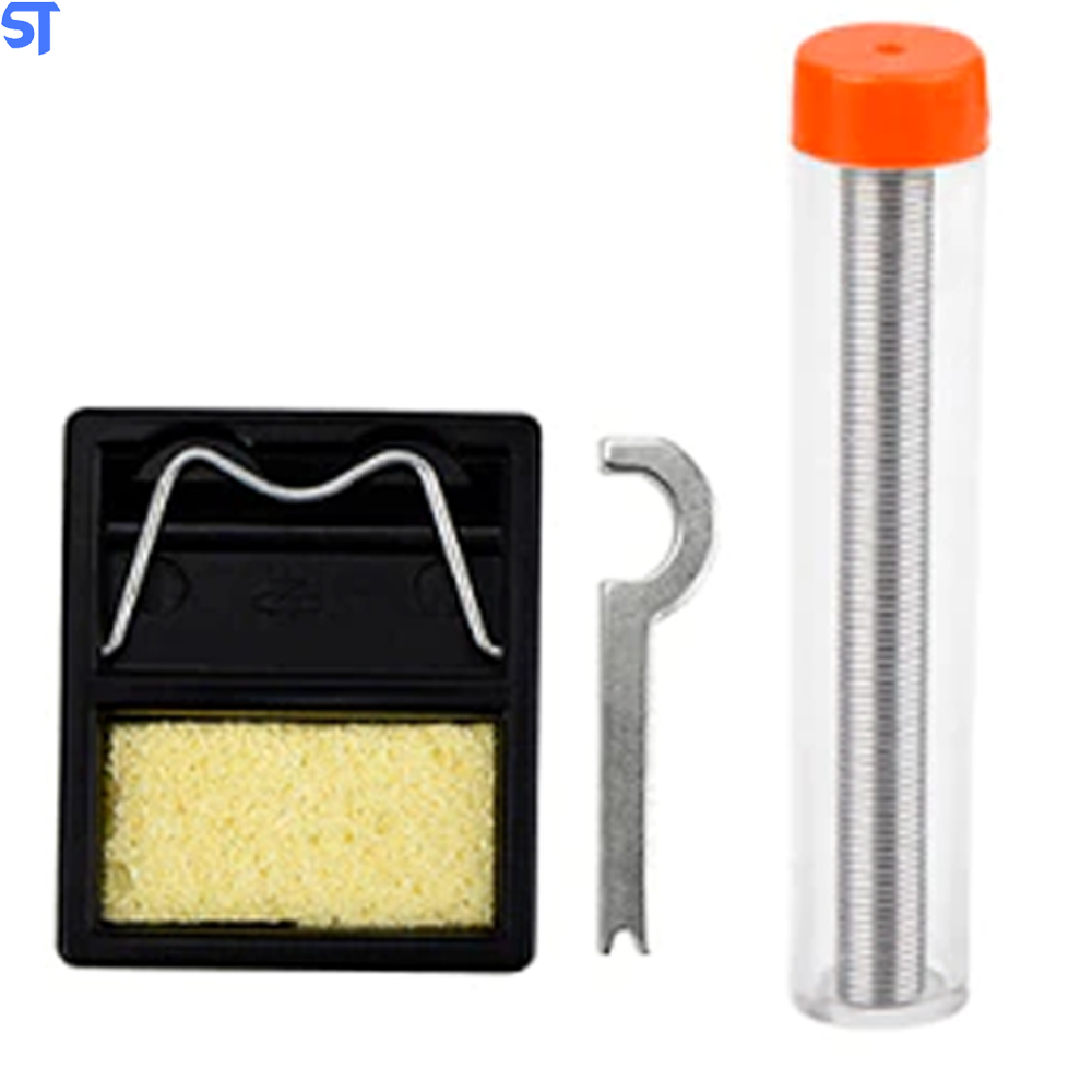 Kit Ferramenta De Solda Ferro De Madeira Jcd  Portátil Lcd Estanho De Solda Elétrica 80w Temperatura Ajustável