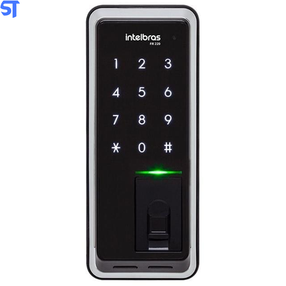 Fechadura Digital Com Biometria FR220 Preta - Intelbras