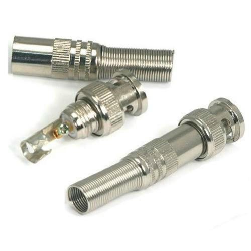 Conector BNC Mola Parafuso GOLD