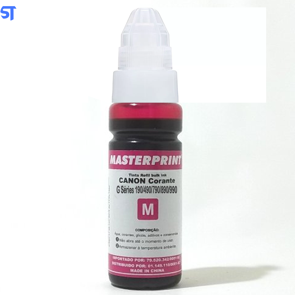 Refil de Tinta Compatível Canon Bulk Ink G Corante Magento M 70ML MasterPrint