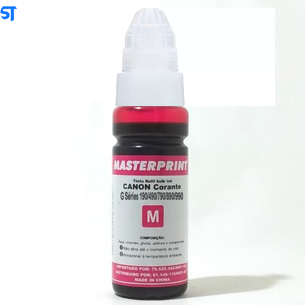 Refil de Tinta Compatível Canon Bulk Ink G Corante Magento M 70ML MasterPrint