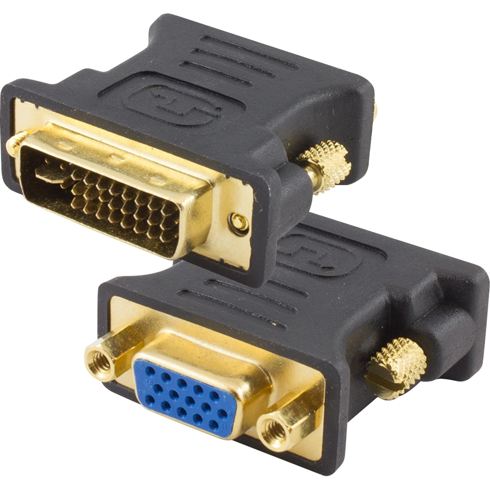Adaptador DVI 24+5 Macho Para VGA Fêmea