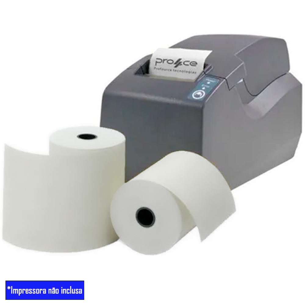 Bobina Térmica 80mm x 40m 1 Via. Rio Branco Branca ( Unidade )