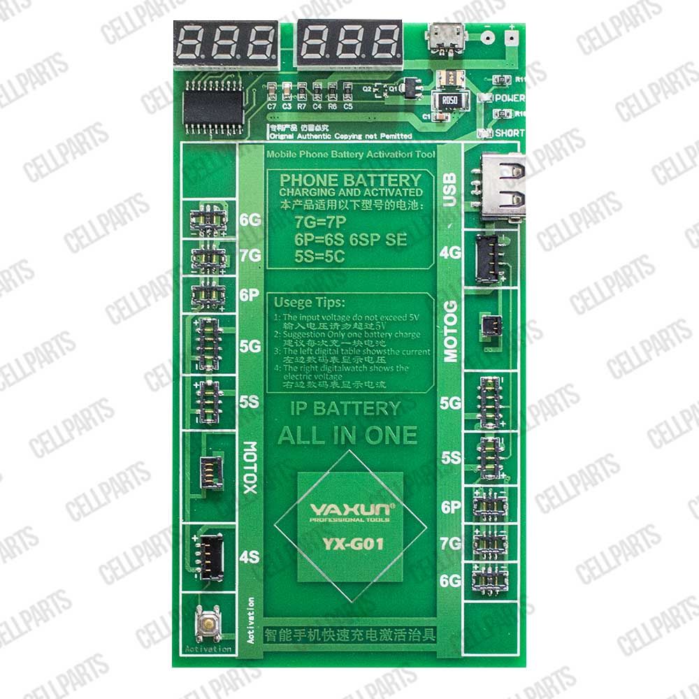 Placa Ativador Baterias iPhone E Motorola Yx-g01 Yaxun