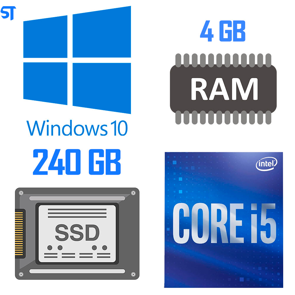 Computador Core I5-2320 -HD SSD 240GB Walram - Memória Ram 4GB - Micro ATX MT-26BK