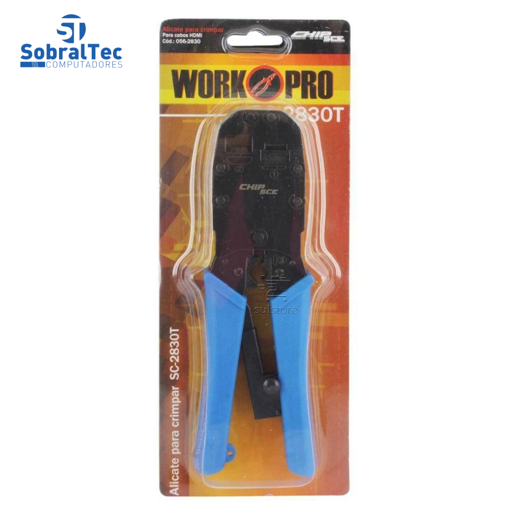 Alicate Profissional Para Crimpar Hdmi Chip Sce 056-2830 Sc-2830t