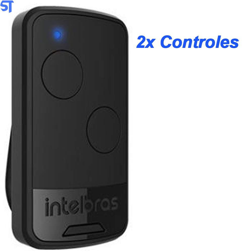 Motor Automatizador de Portão Intelbras DR 400 Deslizante 1/4 HP Com 2 Controles e Placa