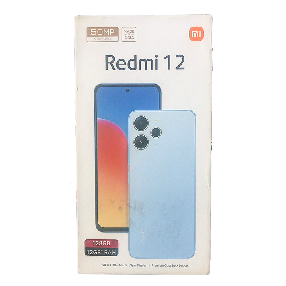 Smartphone Redmi 12 Jade Black 6GB RAM, 128GB ROM, 5G, Tela 6.79